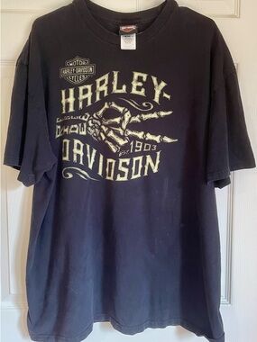 2XL Harley-Davidson Black Tee- 2012 Shirt from St Augustine. FL